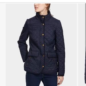 Navy quilted jacket